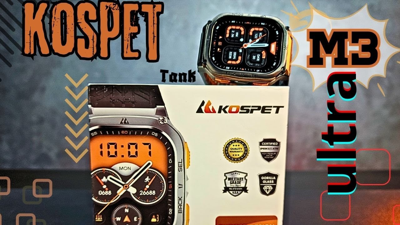 الريفيو التفصيلي للساعه الـ kospet tank m3 ultra - اقوي ساعه فى العالم فى 2024
