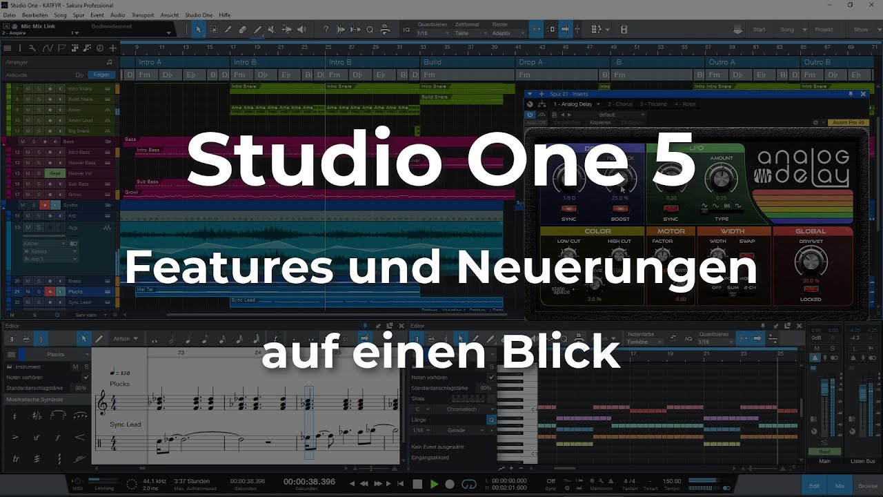 PreSonus Studio One 5 - Features und Neuerungen auf einen Blick