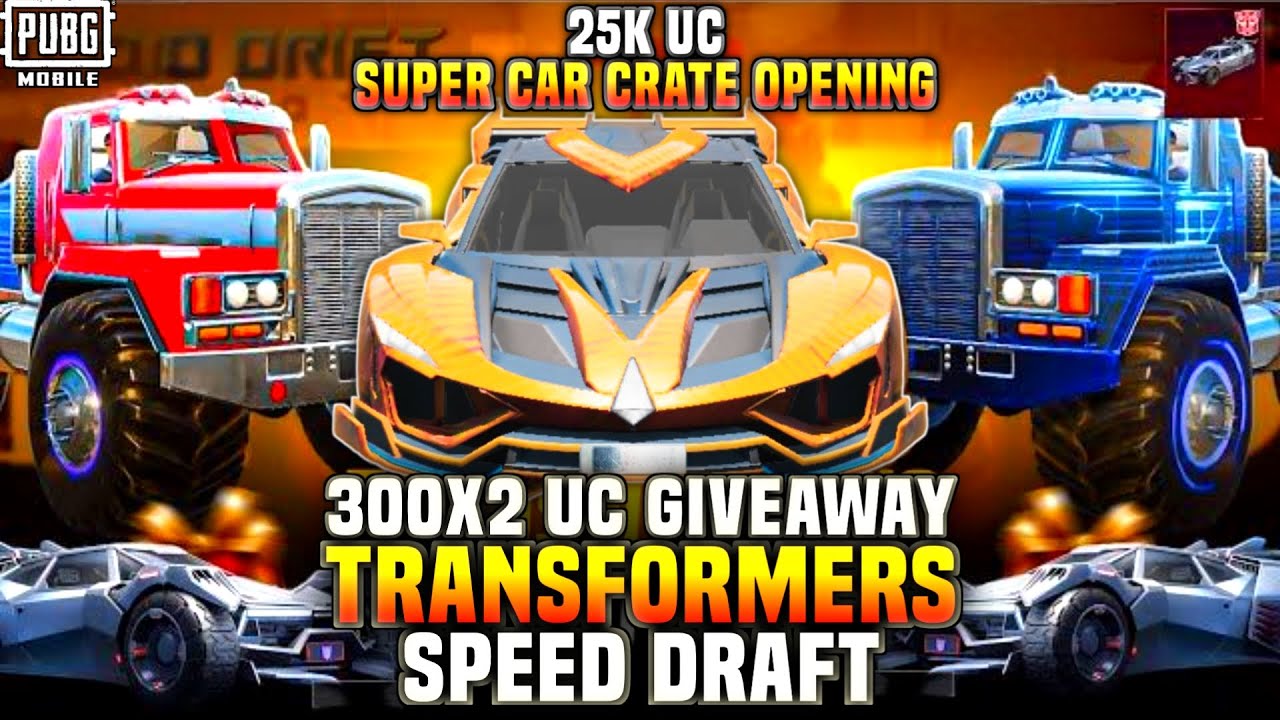 Transformers Speed Drift | 300x2 UC Giveaway | Super Car Crate Opening | transformers crate opening