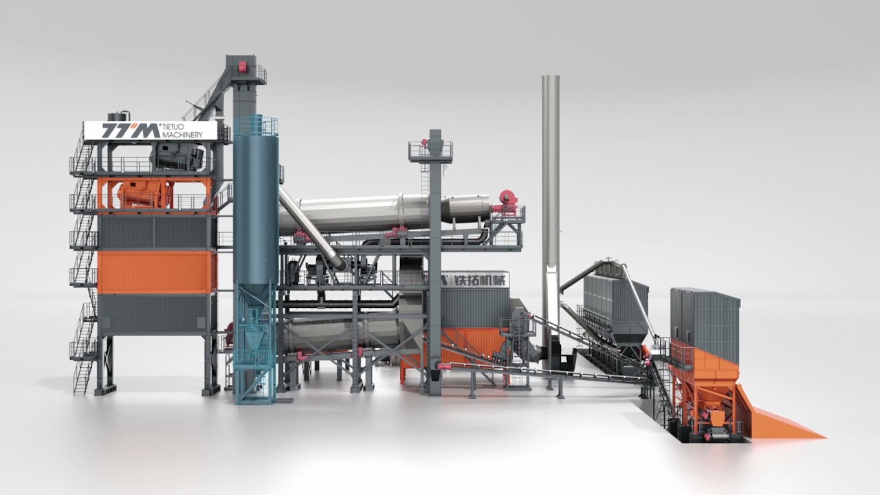 Асфальтовый завод непрерывного типа