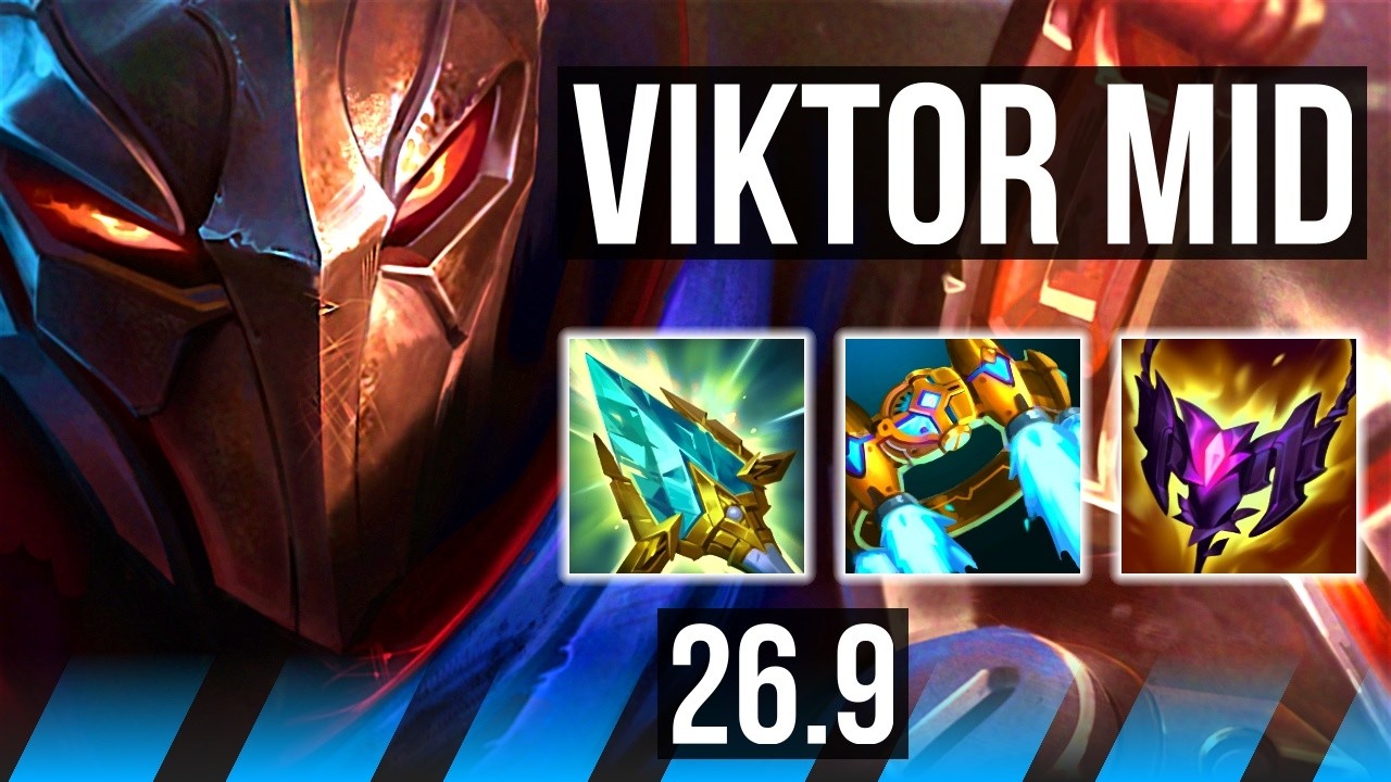 VIKTOR vs AKALI (MID) | Deathfire Touch, 8k gold comeback | KR Challenger | 26.9