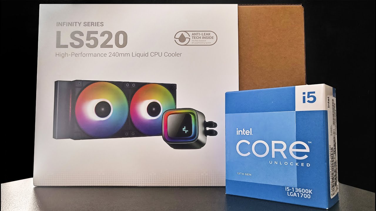 i5 13600K Чем охлаждать? обзор водяного охлаждения deepcool LS 520