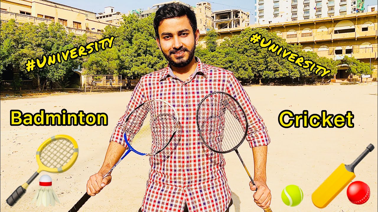 University m Badminton or Cricket khelaa 🏸🏏 || SMIU ||