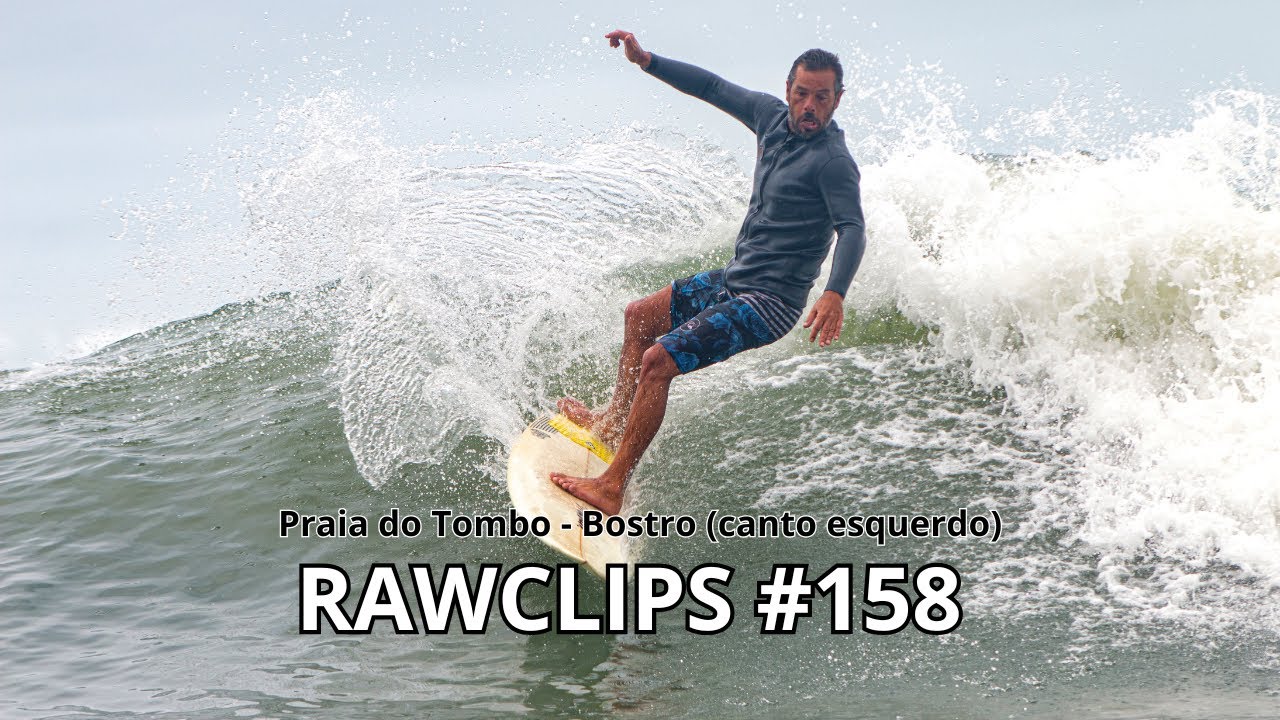GUARUJ&Aacute; SURF ZERO HORA 🌊 PRAIA DO TOMBO FIM DE SWELL  (rawclips) #158
