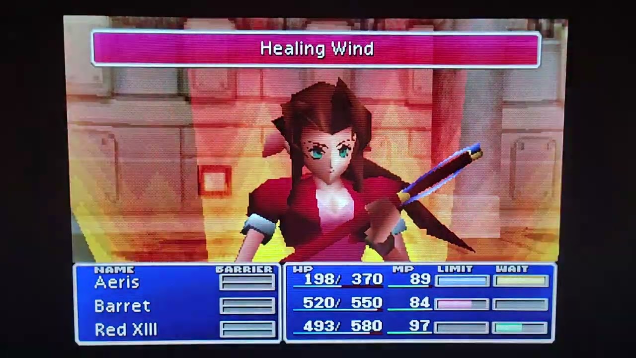Final Fantasy VII Gameplay PlayStation Classic Mini Heli Gunner Boss Fight