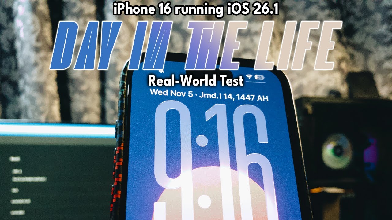 iOS 26.1 Real World Test ft. iPhone 16 (Day in the Life)
