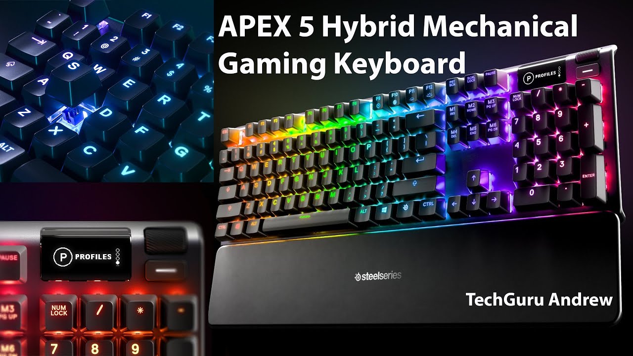 SteelSeries APEX 5 Hybrid Mechanical Gaming Keyboard REVIEW