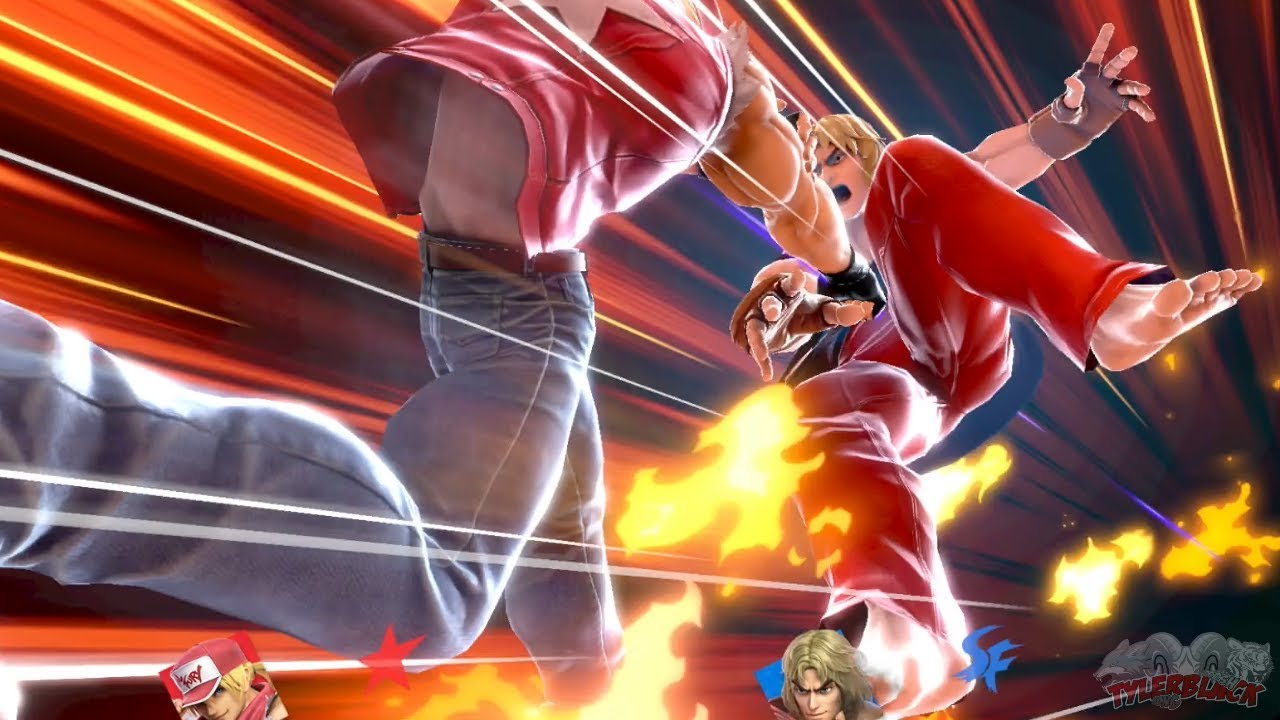 Super Smash Bros. Ultimate - Terry Final Smash on Ken on (King of Fighters Stage)
