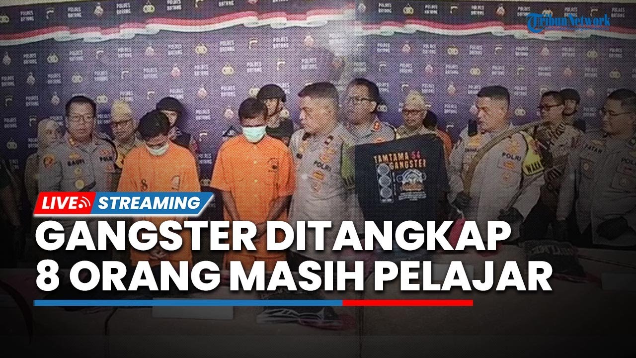 🔴LIVE: Anggota Gangster Bersajam Berhasil Ditangkap Polres Batang, 8 Orang Masih Pelajar