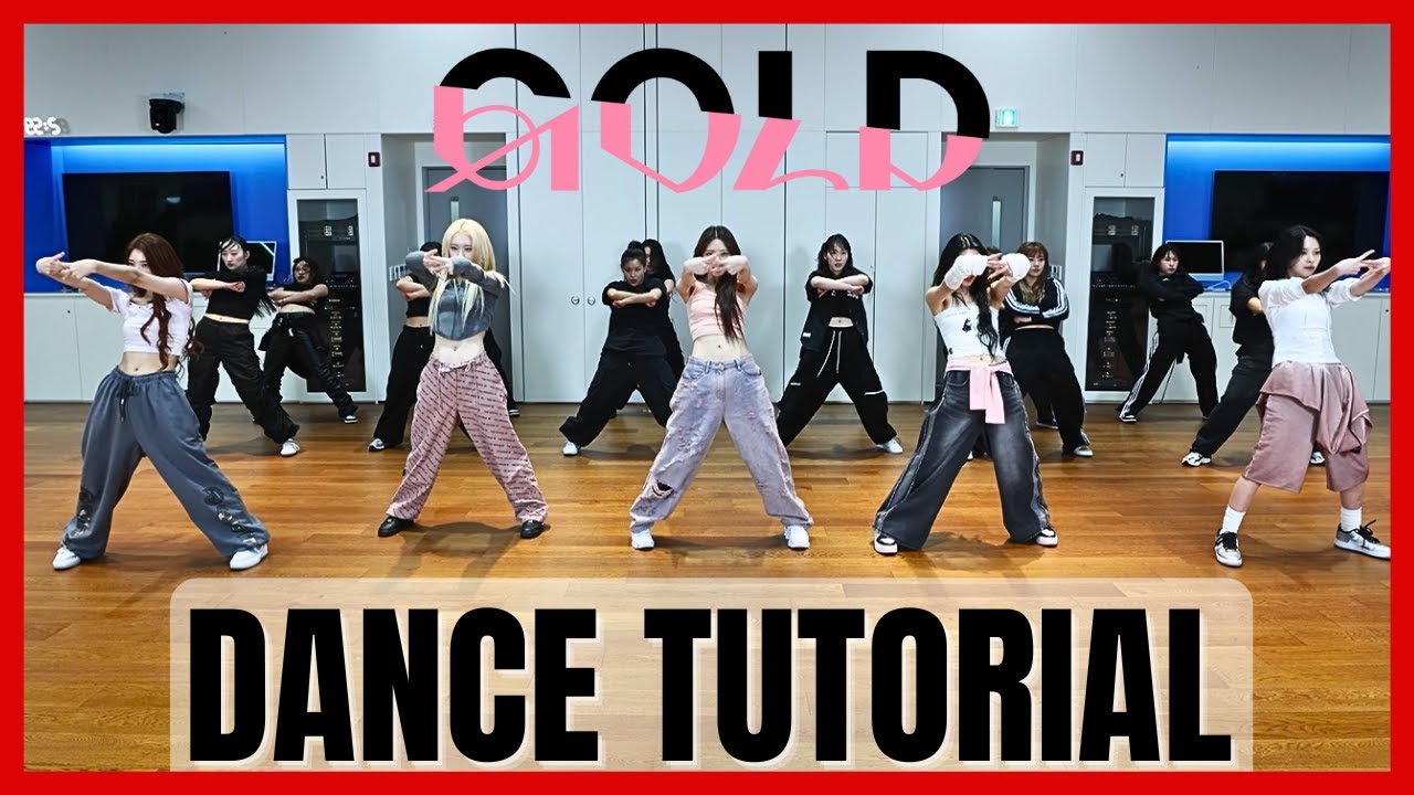 ITZY - 'GOLD' Dance Practice Mirrored Tutorial (SLOWED)