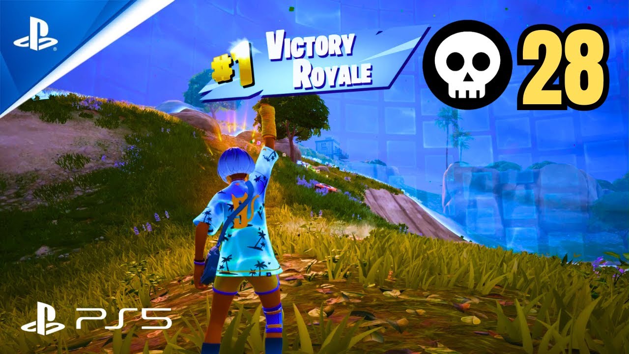 Fortnite Chapter 7 Ranked Zero Build Victory Royale – 28 Eliminations | PS5
