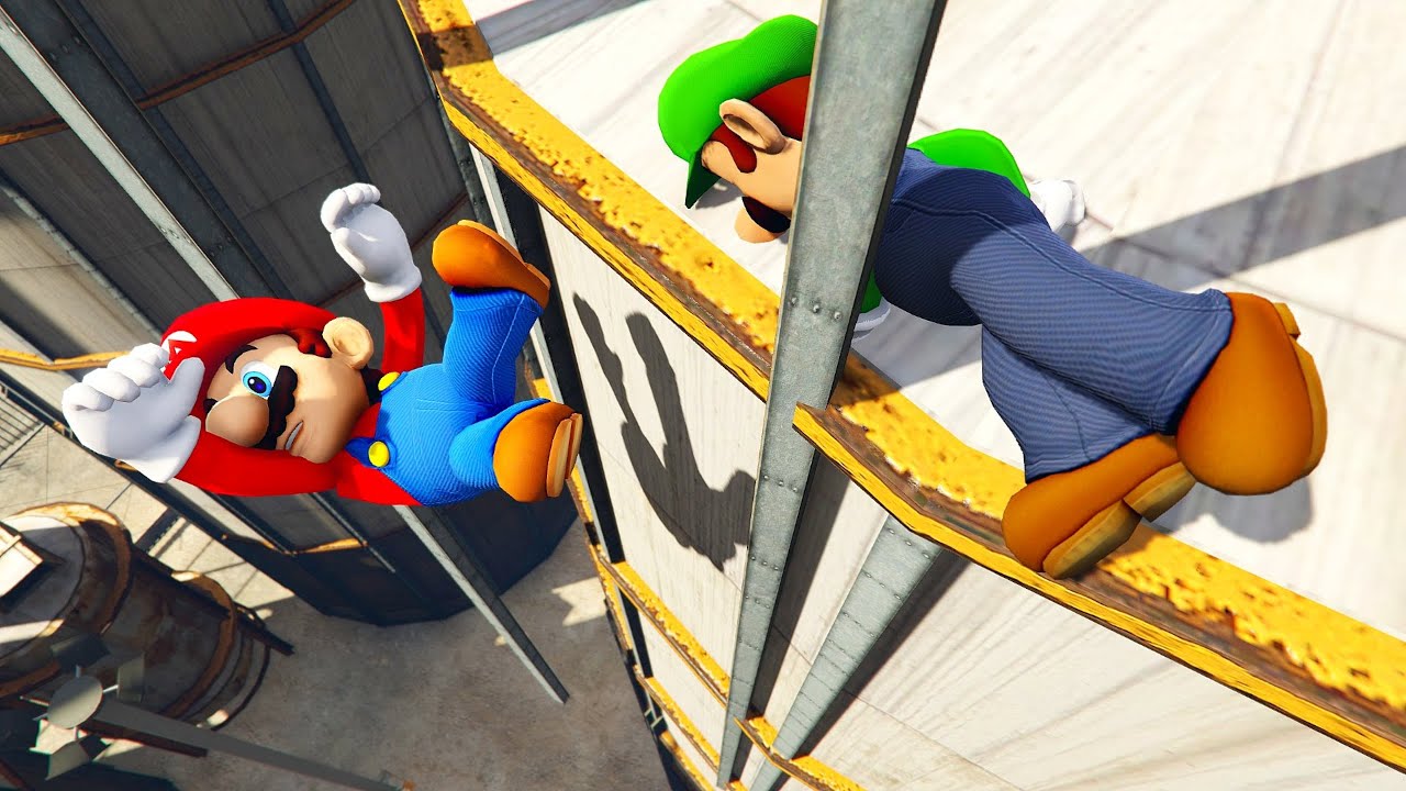 GTA 5 MARIO vs LUIGI Ragdolls Compilation ep.12 (Euphoria Physics | Funny Moments)