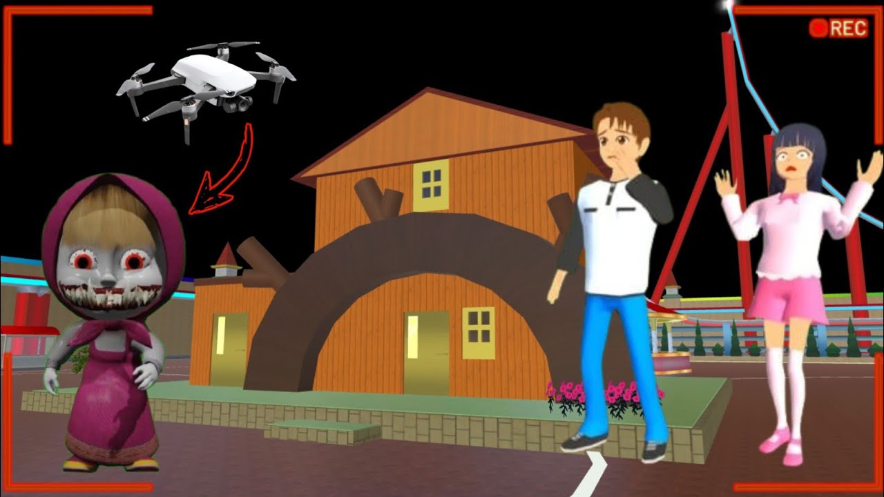 There SECREET HOME MASHA GHOST SCARRY😫 Mio was arrested ‼️ || SAKURA SCHOOL SIMULATOR