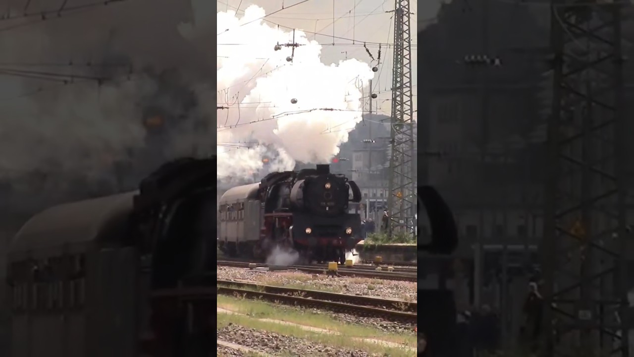 🚂The Powerful 03 1010: A Legend of German Steam Locomotives🚂  #steamtrain