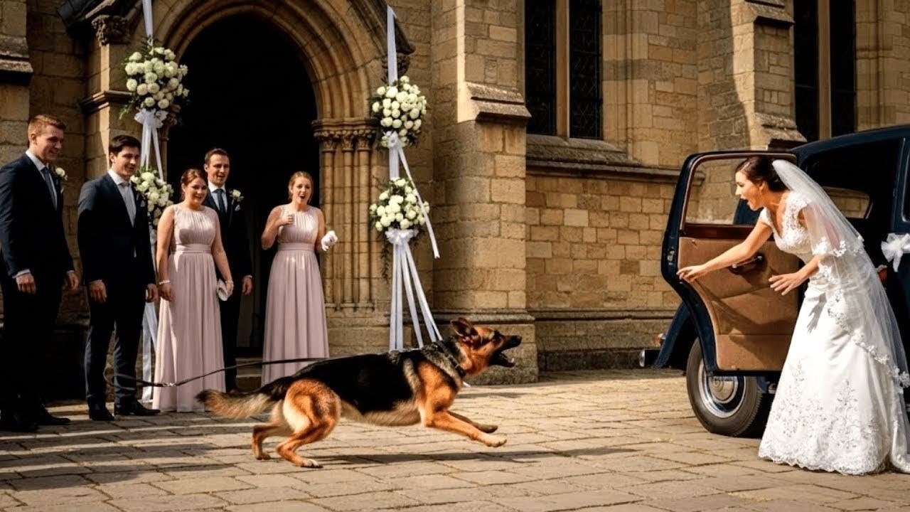 W dniu ślubu pies stanął na drodze panny młodej – nieoczekiwane wydarzenia wstrząsnęły wszystkimi