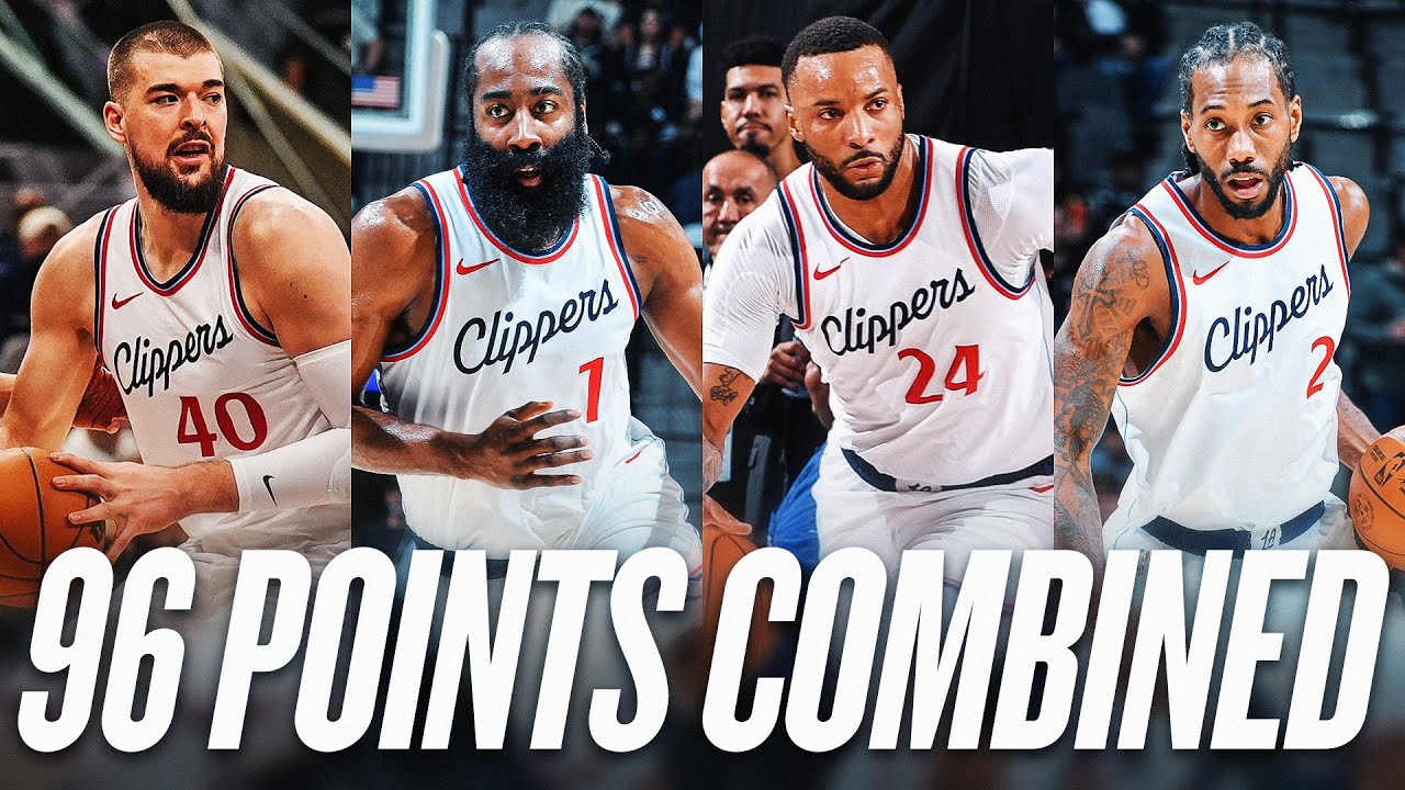 Harden, Kawhi, Powell & Zubac GO OFF For 96-PTS Combined In San Antonio | January 29, 2025