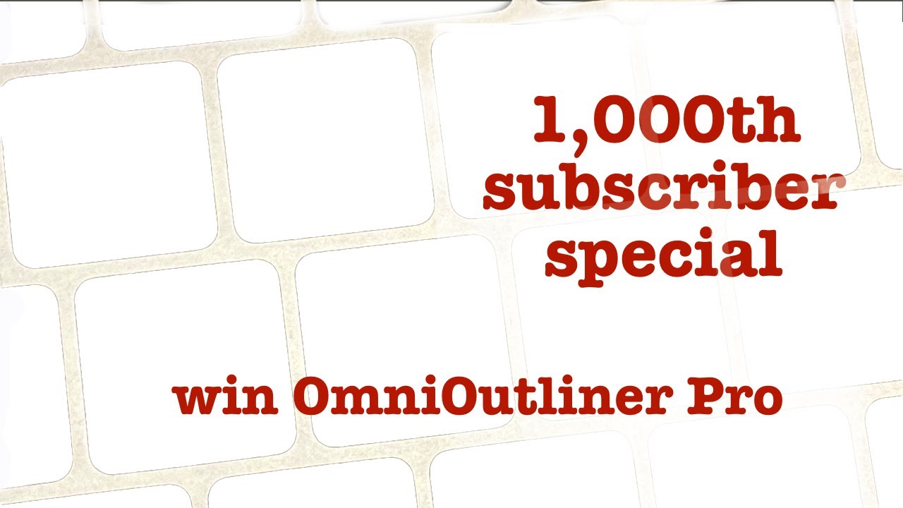 Win OmniOutliner Pro with 58keys