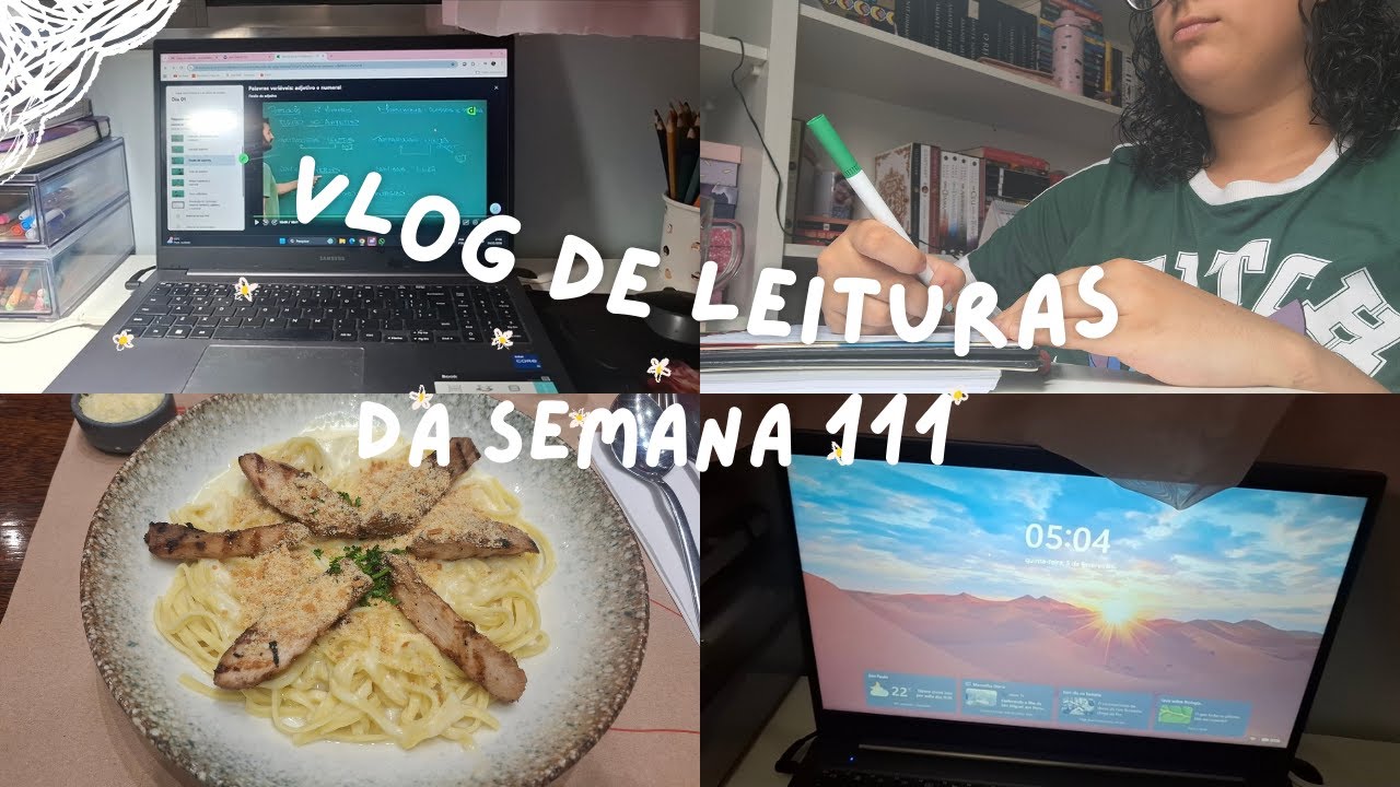Vlog de leituras da semana 111. Começando o estágio, estudos e rotina