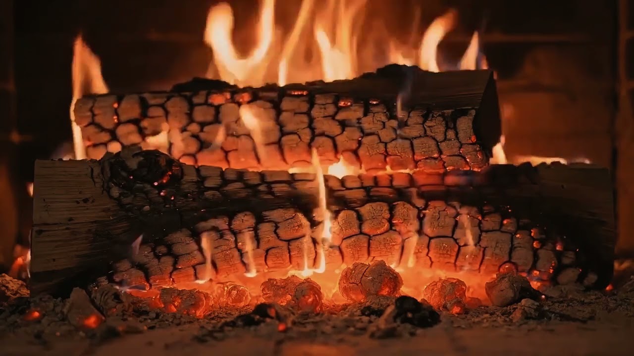 12 Saatlik Şömine Keyfi 🔥 Ud ve Minimal Techno ile Isının | Rahatlatıcı Kafe Ambiyansı