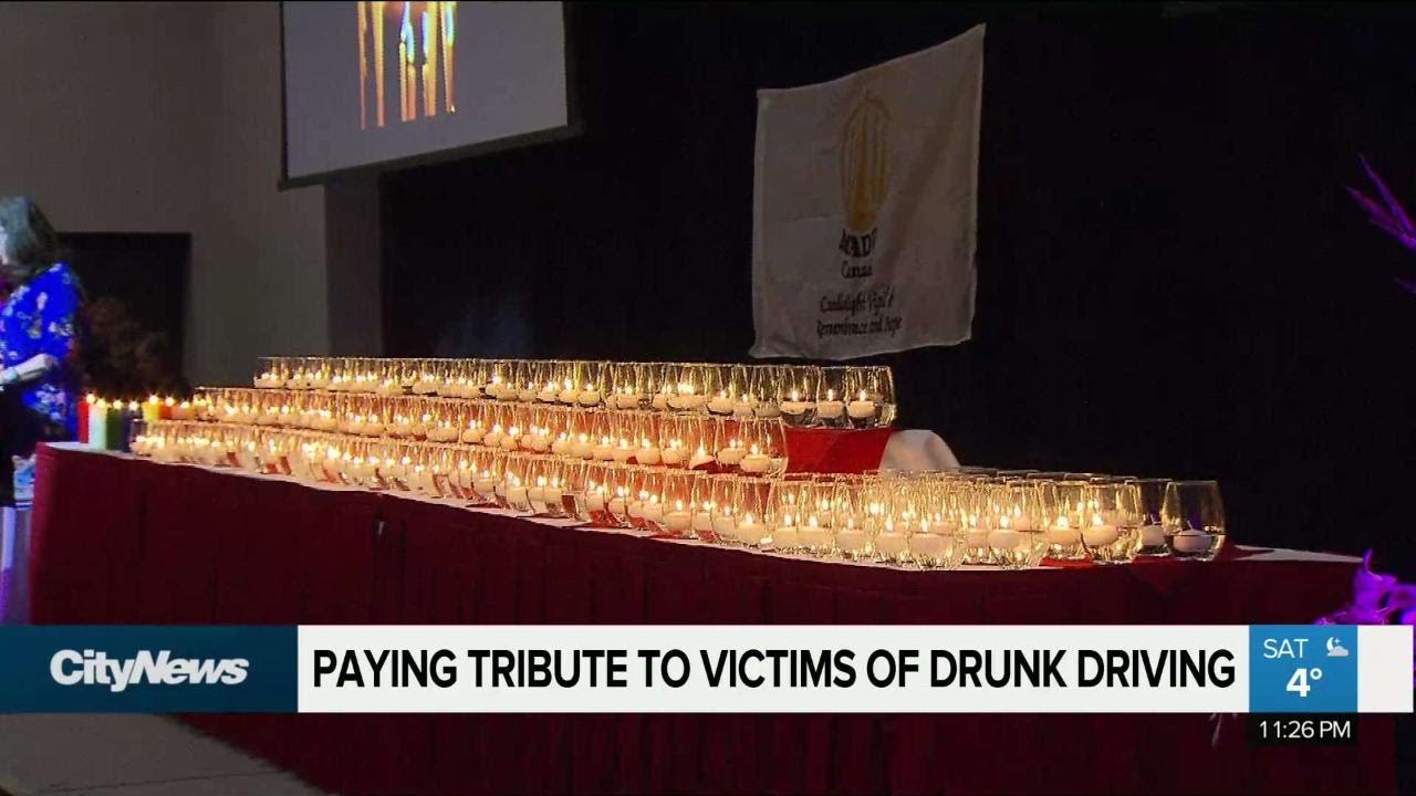 Drunk driving victims honoured in MADD Canada vigil