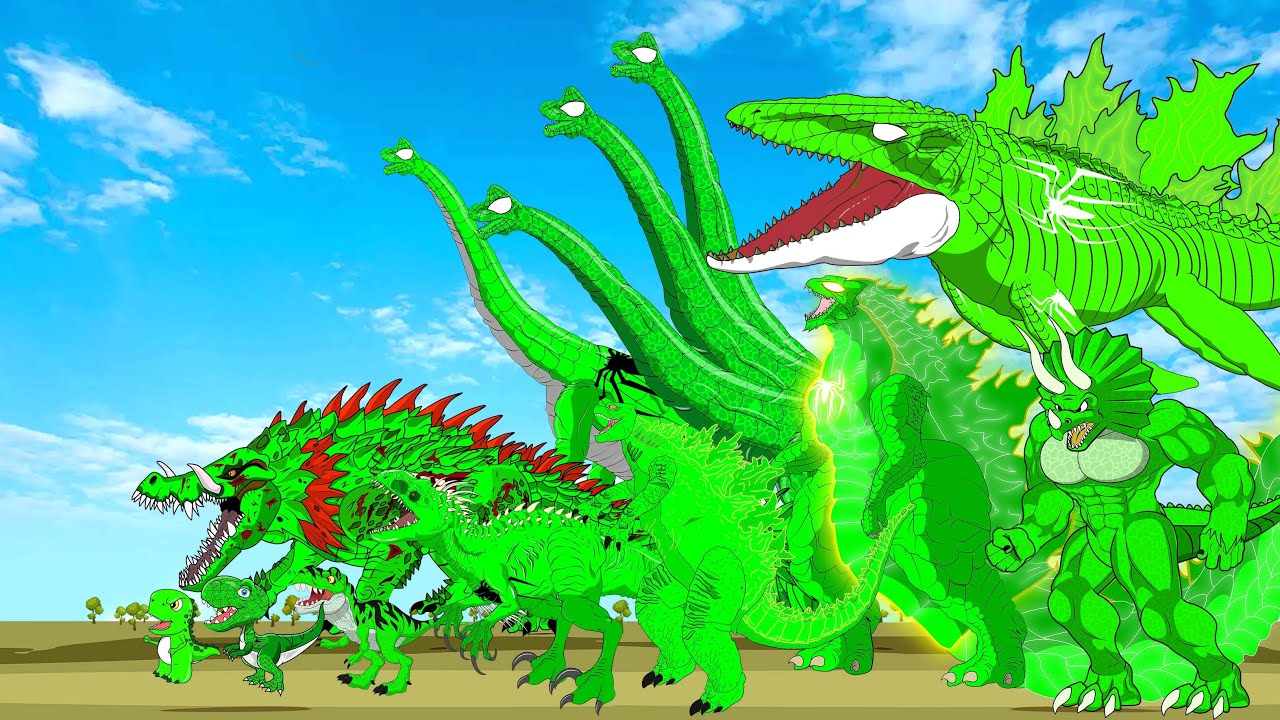 All Green Dinosaur- Dinosaur Adventure: Catching the Most Powerful Dinosaurs!