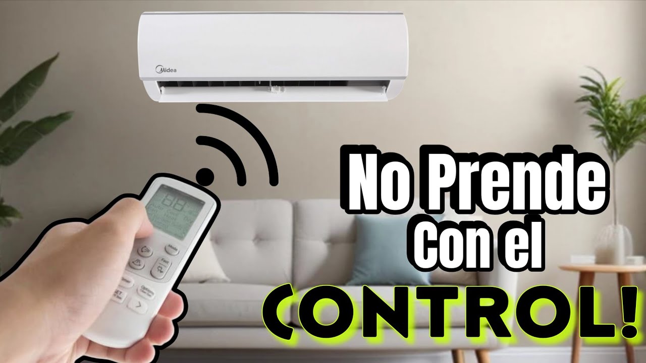 AIRE ACONDICIONADO 🔴 [ NO PRENDE CON EL CONTROL ] COMO REPARARLO