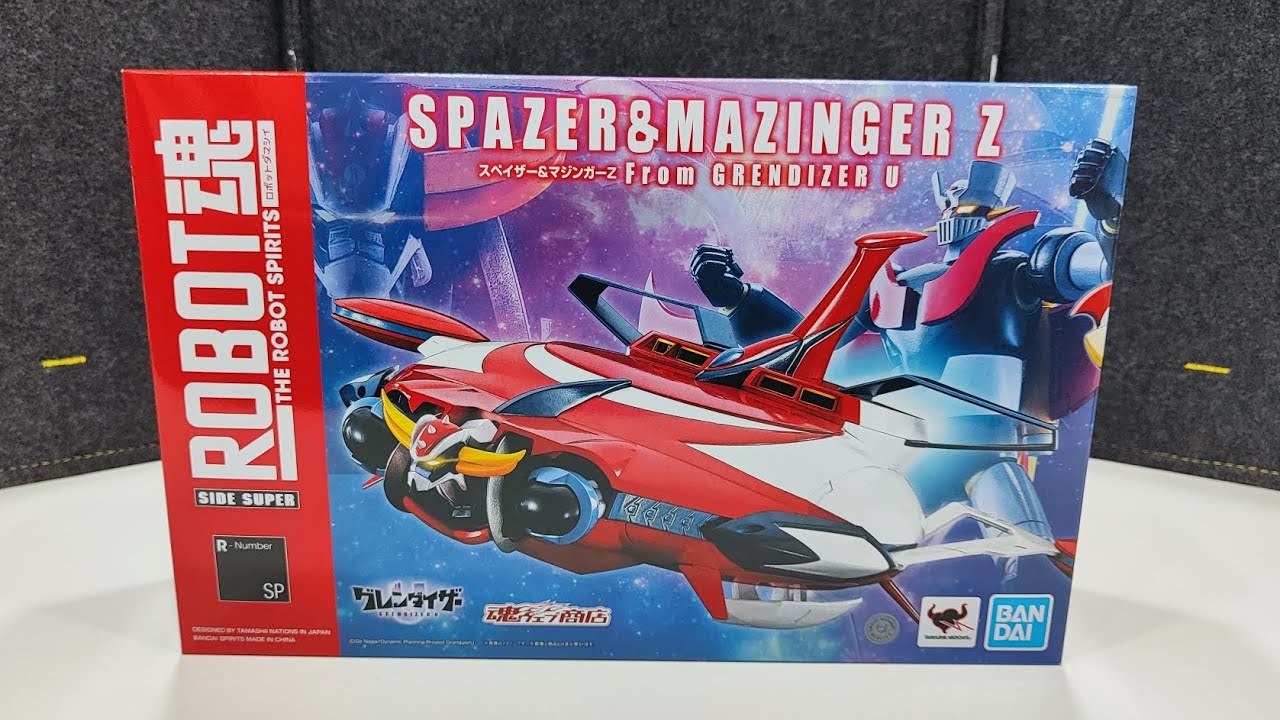 The Robot Spirits Spazer & Mazinger Z from Grendizer U bandai . #bandai #grendizeru  #goldorak  #80s