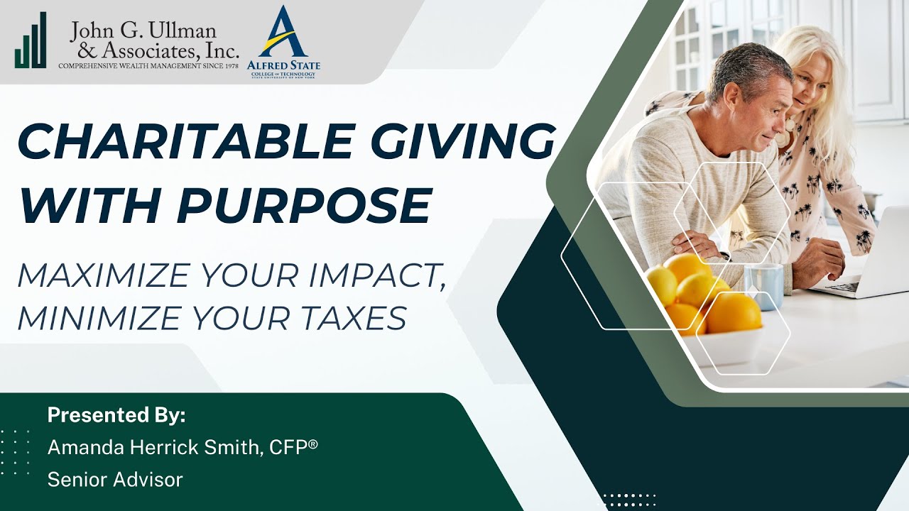 Charitable Giving With Purpose: Maximize Your Impact Minimize Your Taxes