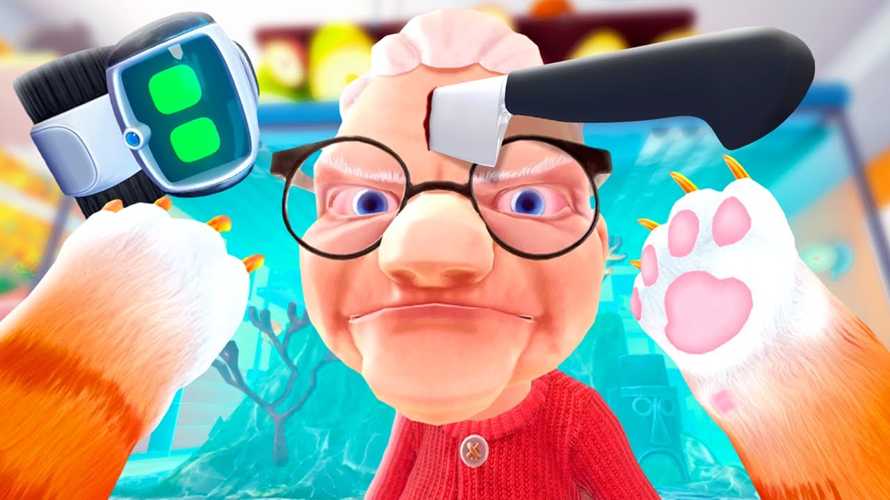 Zero Gravity GLITCH in Granny's House - I Am Cat VR