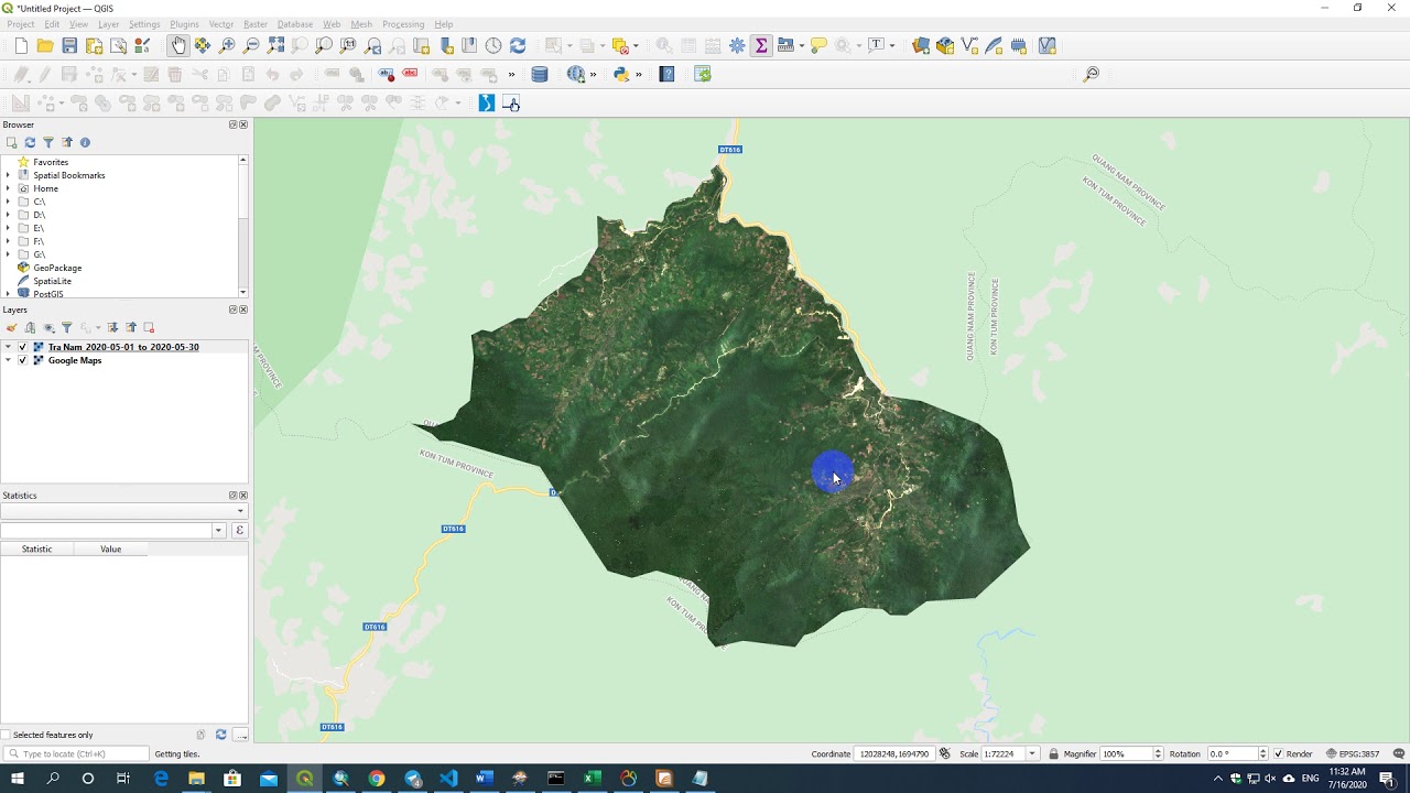 QGIS - Sentinel 2 removed cloud plugin (GFD)