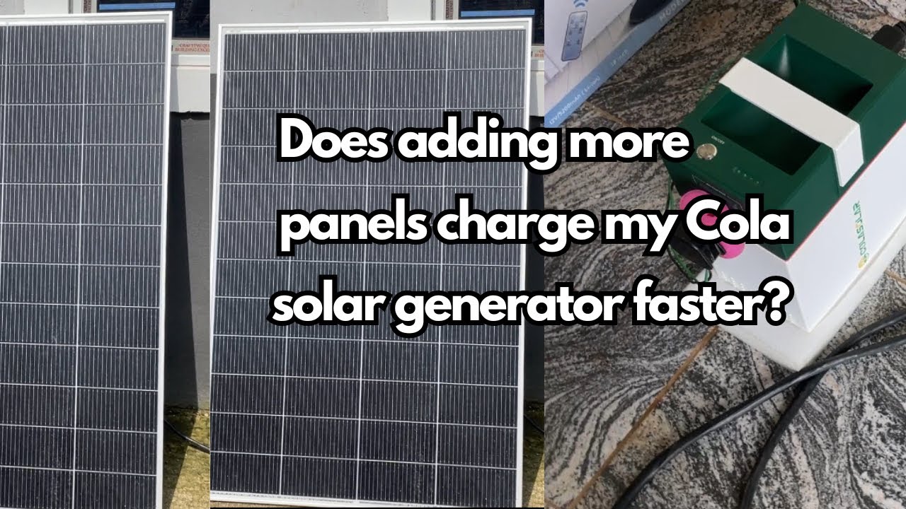 Можно ли ускорить зарядку солнечного генератора Cola Solar Generator 1000, установив больше солне...
