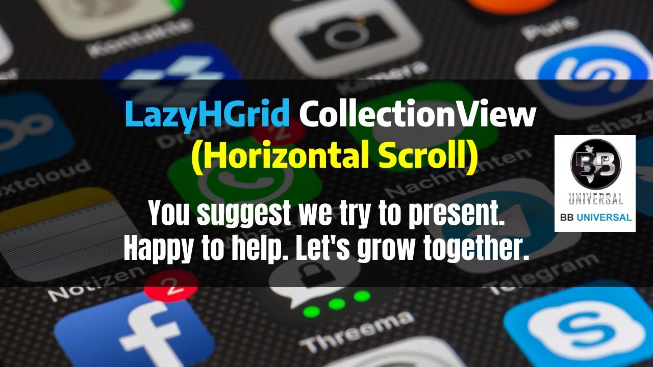 LazyHGrid CollectionView (Horizontal Scroll) | iOS | SwiftUI