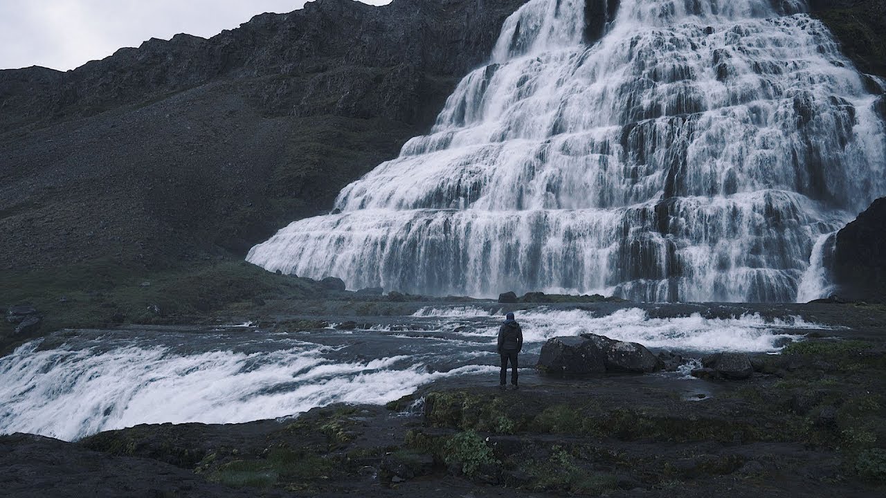 Going to that big ass waterfall in Iceland's Westfjords: Dynjandi