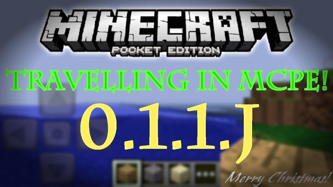 Travelling In MCPE! | Exploring MCPE 0.1.1.j | The First MCPE Version!