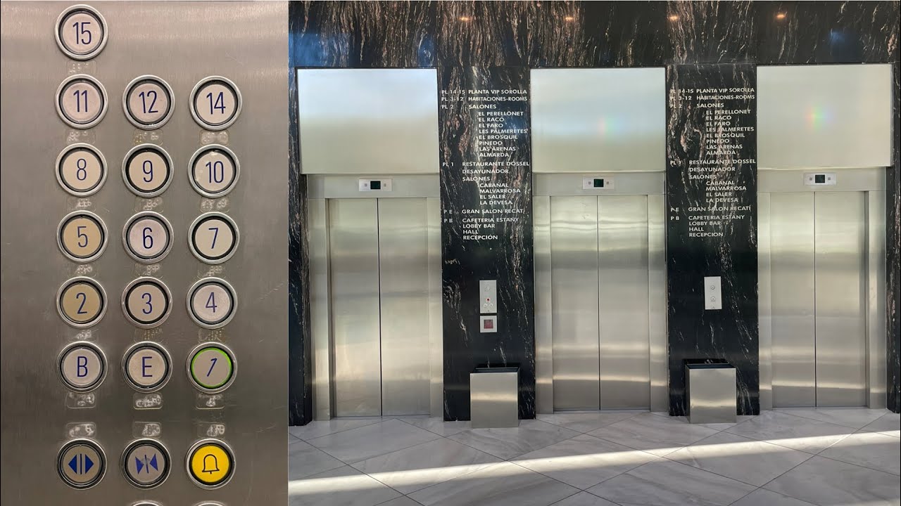 Schindler Traction Elevators @ Sercotel Sorolla Palace - Valencia, Spain