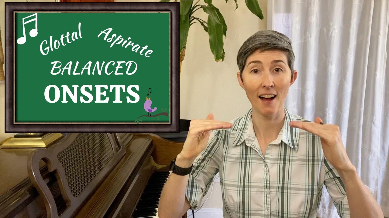 Glottal vs Aspirate vs BALANCED ONSET for singers | Clean vocal onsets | Vocal exercise for singers