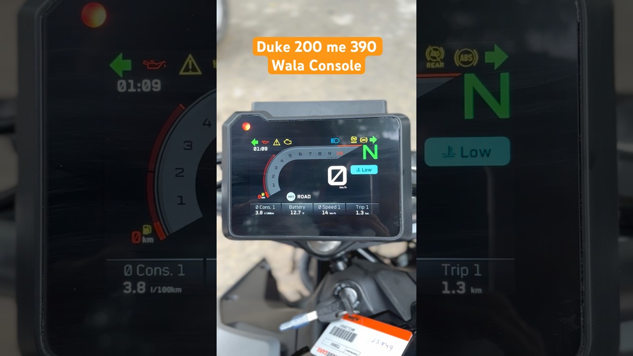 2025 KTM Duke 200 with Colourful TFT Console
