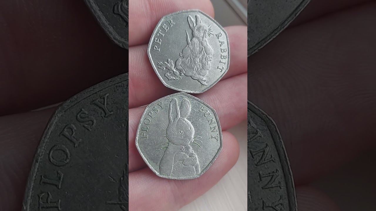 RAREST BEATRIX POTTER 50P COINS