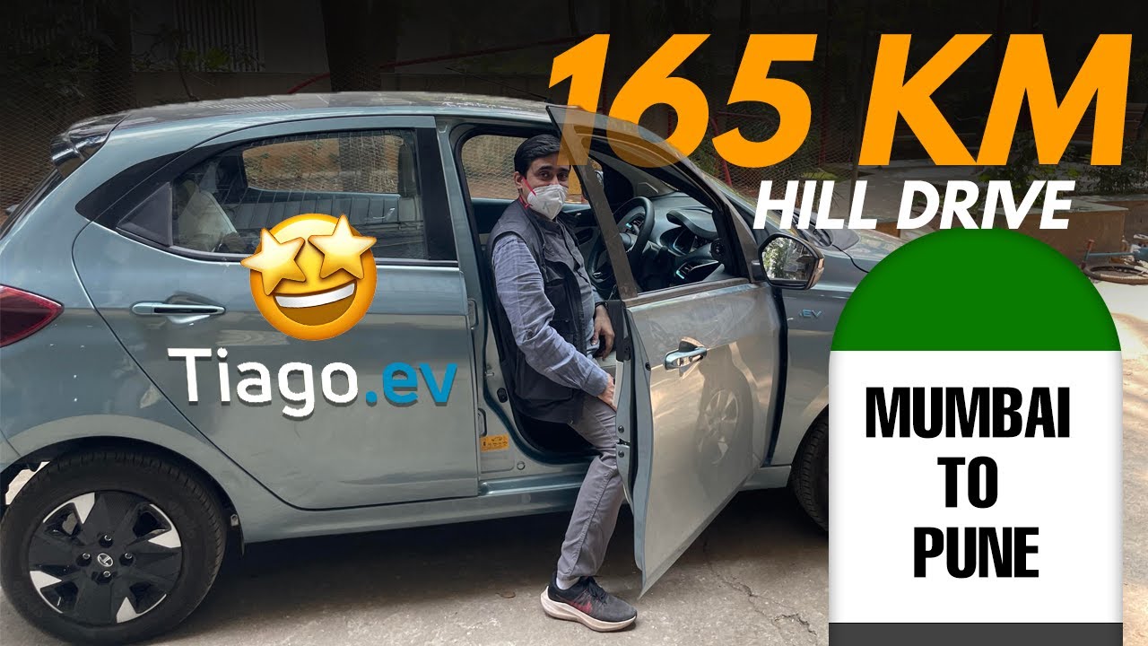Электромобиль Tiago.ev: тест-драйв на шоссе и в гору | Мумбаи — Пуна