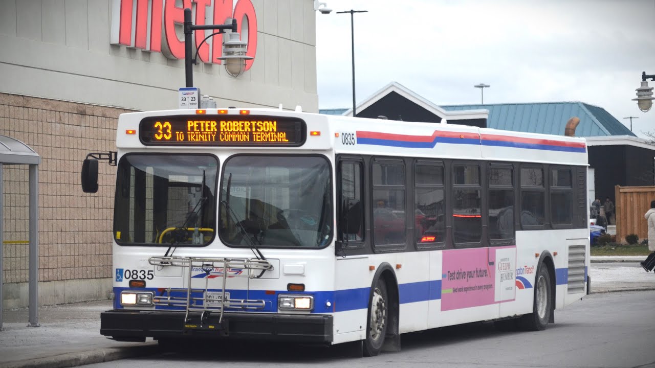 Brampton Transit 2008 New Flyer D40LF #0835 (e.x. LTC #140) | 32 Father Tobin Loop Bus Ride