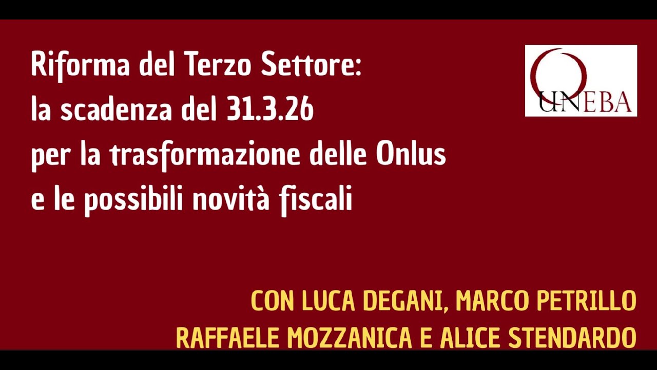 Fisco per il Terzo Settore e trasformazione in Ets o Impresa Sociale delle onlus