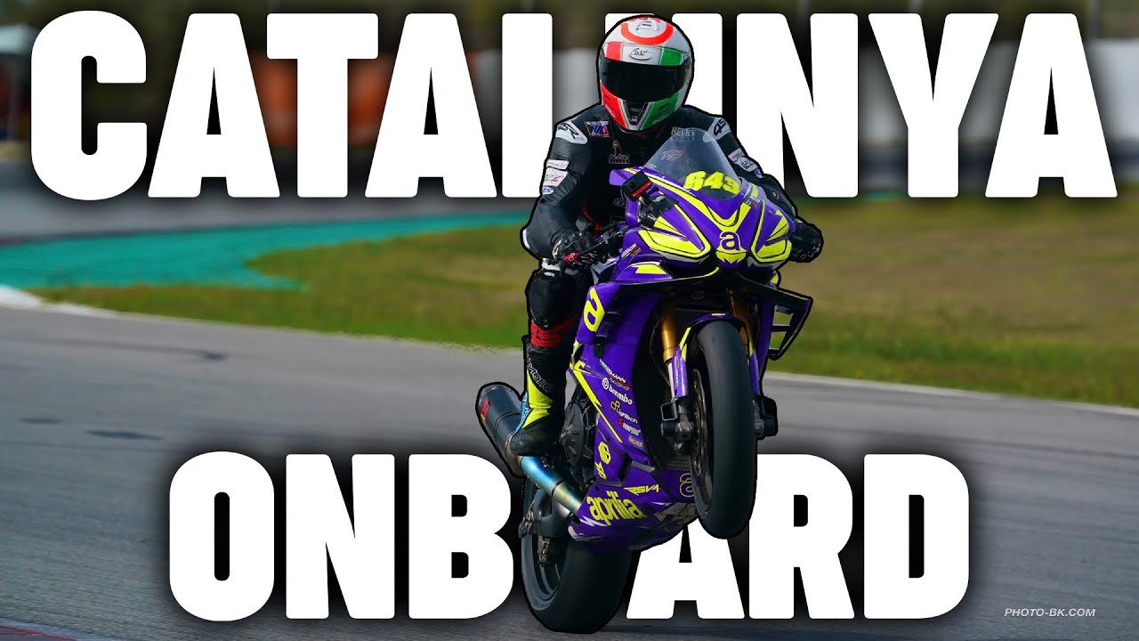 Onboard BARCELLONA | APRILIA RSV4 2022 | Catalunya Circuit | 4 Different cam views