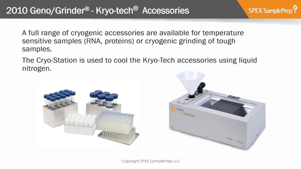 High-throughput tissue homogenization & cell lysis using the Geno/Grinder & MiniG