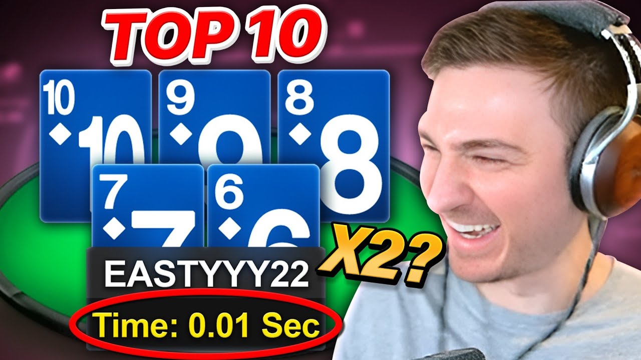 SLOWROLLING EVERYONE WITH TWO STRAIGHT FLUSHES?! | Top 10 Hands Ep. 191