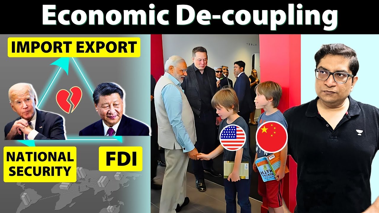 Economic de-coupling of USA-China, friendshoring, Re-shoring- Impact on India | Mrunal Patel UPSC