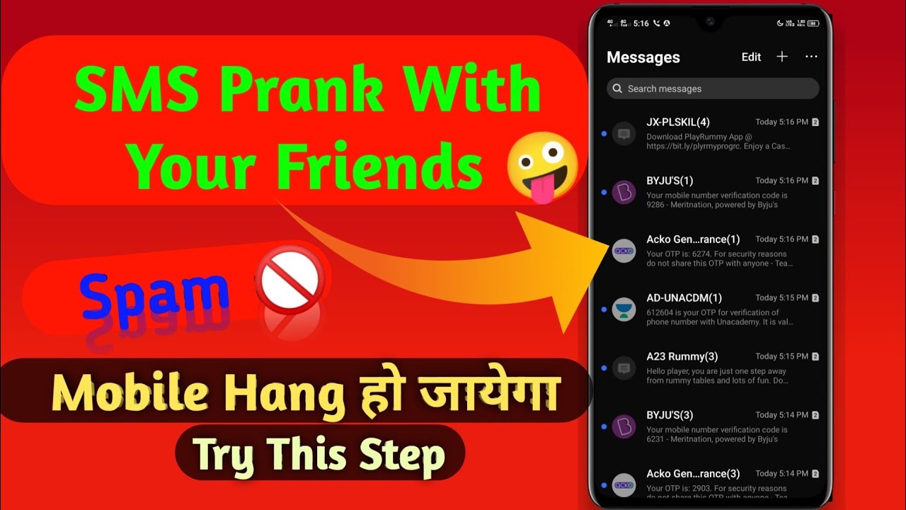 Prank Your Friends With Fake Messages || Unlimited SMS Spam