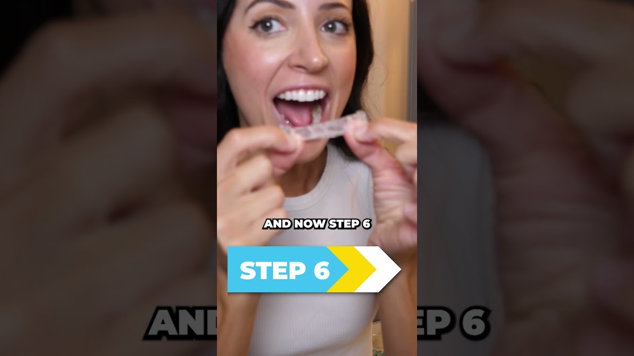 how to use teeth whitening strips (dental hygienist explains) #shorts
