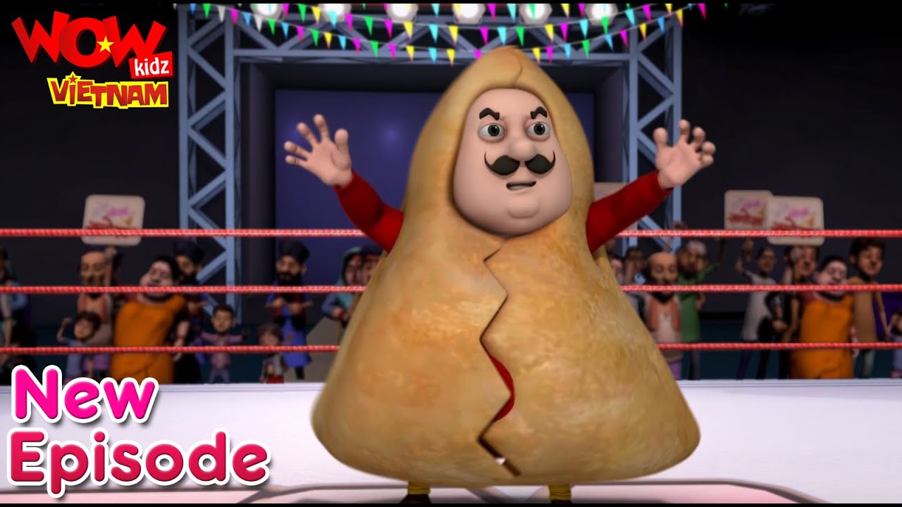 Motu Patlu FWWE Fight | béo và gầy | Motu Patlu season 01 episode 32 | Wow Kidz Vietnam