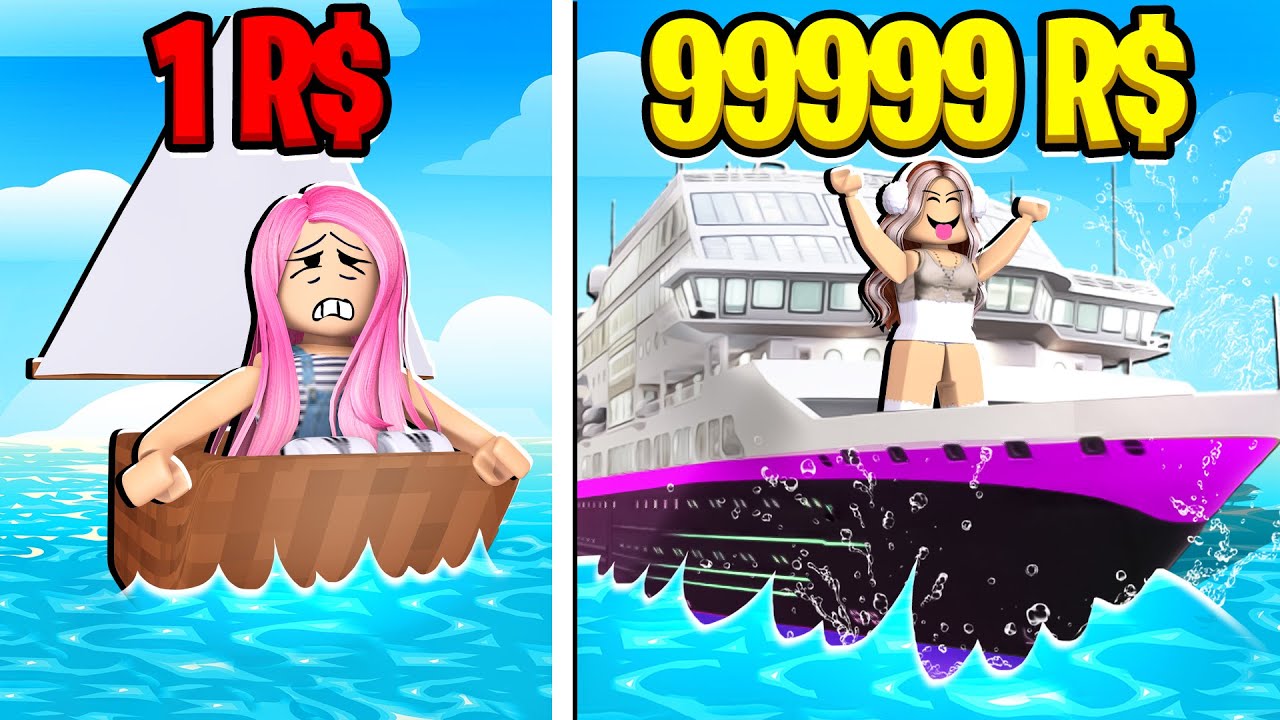 CONSTRUINDO UM BARCO NO ROBLOX QUEM GANHOU? @maffiblox