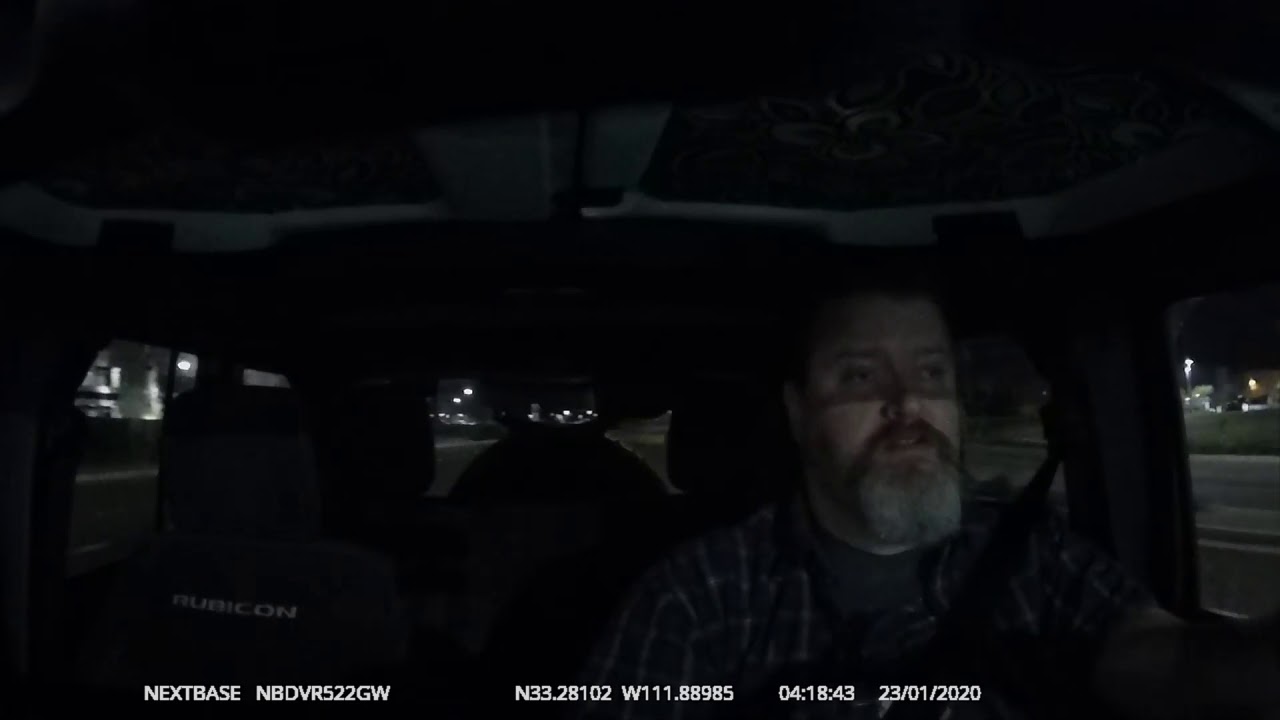 Nextbase 522 Dashcam in the DARK! Viewer request